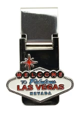 Las Vegas Sign Multi Color Money Clip New  Souvenir *