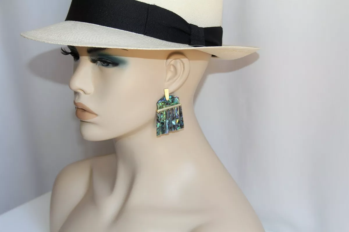 Kendra Scott Layne Abalone Gold Earrings. Stunning