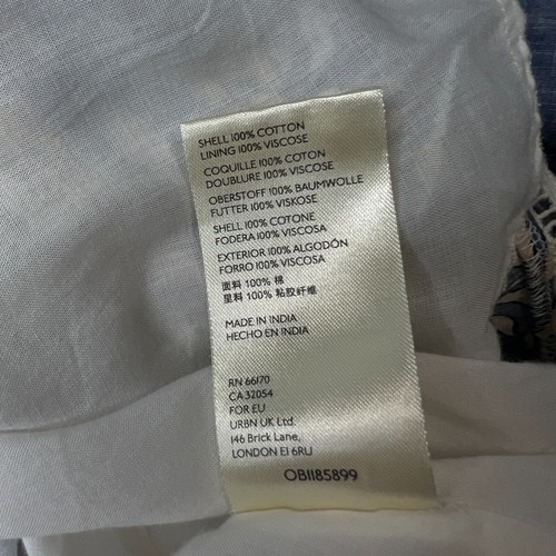 Anthropologie Roberta Midi Dress Floral Prairie Boho Cottagecore Blue White 8 - Picture 16 of 21