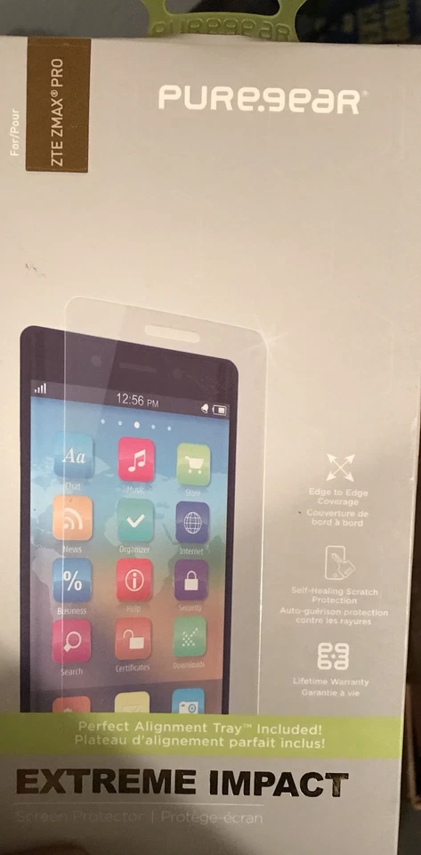 NEW PUREGEAR PURETEK ROLL-ON SCREEN PROTECTOR FOR ZTE ZMAX PRO Z981, BLADE X MAX - Image 2 of 3