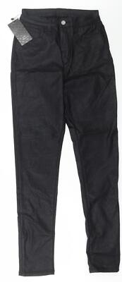 SheIn Damen Skinny Jeans schwarz Elasthan-Mischung Größe 28 L28