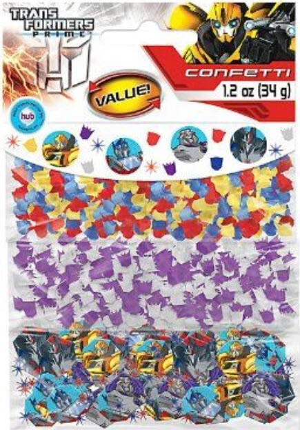 TRANSFORMERS Prime FELIZ CUMPLEAÑOS Fiesta MESA CONFETI 1 Pack 3 Estilos Foto 3 de 3