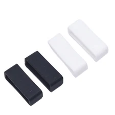 2 Pack Silicone Watch Strap Band Loop Hoop Retainer Buckle Holder Ring Keeper