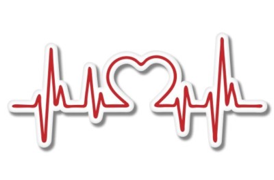 Cute Heart Beat Love Car Laptop Phone Vinyl Sticker  - SELECT SIZE
