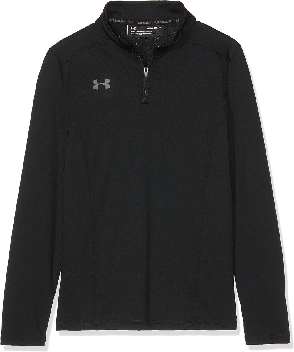 UNDER ARMOUR ブラック ジップアップ XL フルジップ パーカー FITTED ARMOUR KNIT HYBRID FZ アウター