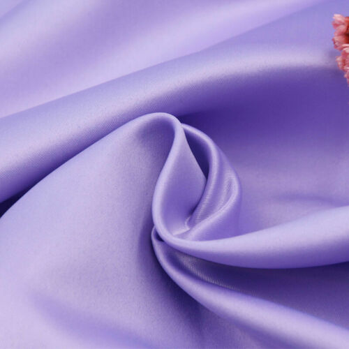 DIY Satin Seidig Stoff Schlicht Dick Tuch Hochzeit Abendkleid Basteln Material - Bild 3 von 12