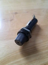 Littelfuse 342001A 3AG Panel Mount Fuse Holder w/Black Knob Cap *NOS ITEM*