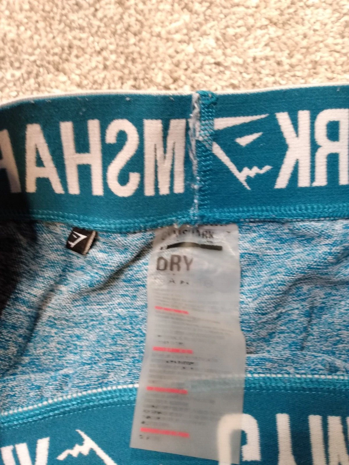 gymshark flex seamless heather teal leggings