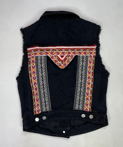 H\u0026M Coachella Denim Jean Vest Jacket 