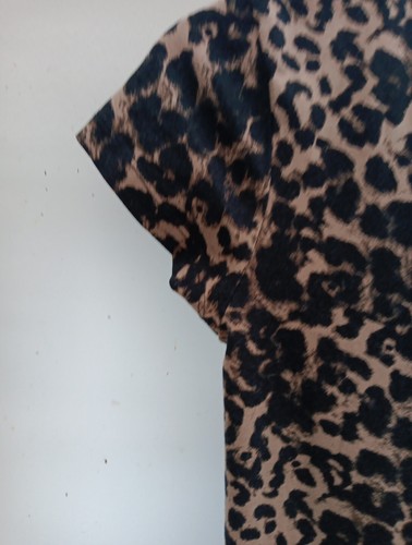 primark atmosphere Leopard Print Midi Dress Cotton Animal Size 8 Womens - Picture 9 of 11