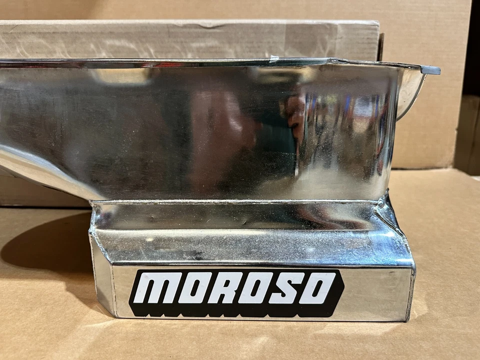 Moroso Chevrolet Big Block Mark IV 6qt 8 pulgadas cárter de aceite de acero *LEER* *SIN PANTALLA* Foto 2 de 4