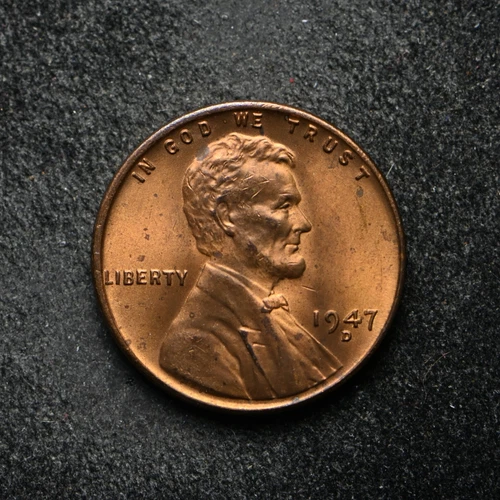 1947-D Lincoln Wheat Cent BU+ (bb16553)