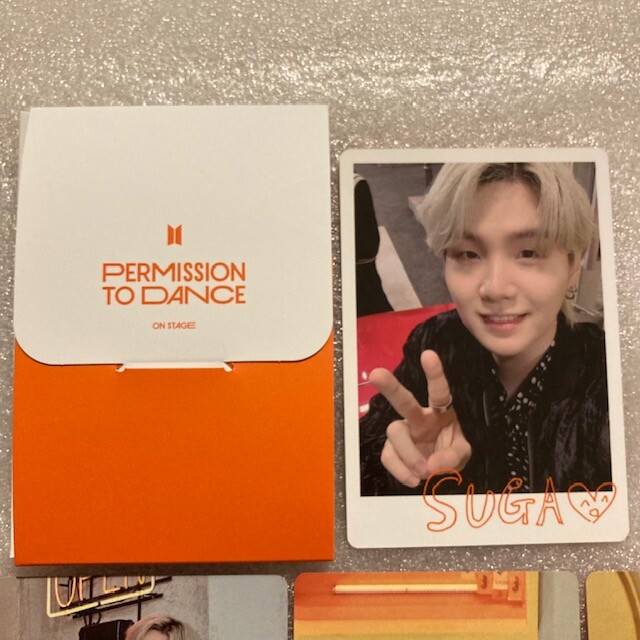 タレントカード BTS PERMISSION TO DANCE SUGA SET BTS Suga Min Yoongi Permission To Dance On Stage PTD