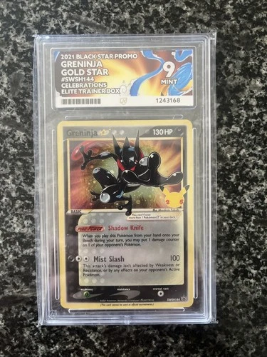 Pokémon TCG - Greninja Gold Star SWSH144 Celebrations - Ace 9 Mint