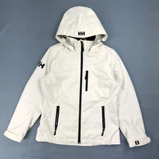 Helly Hansen Women's Crew Hooded Midlayer Fleece Lined Waterproof Jacket Small