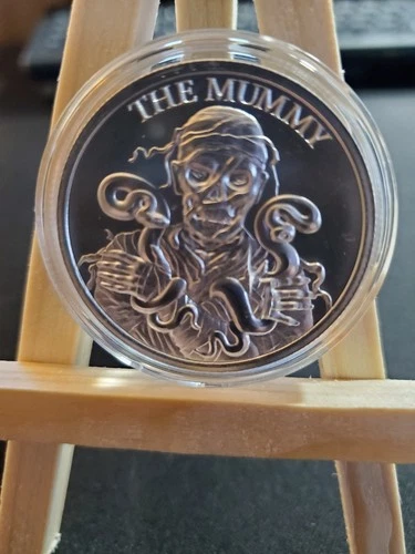 1 OZ .999 Silver Round Bullion INTAGLIO -The Mummy [ Horror Series]