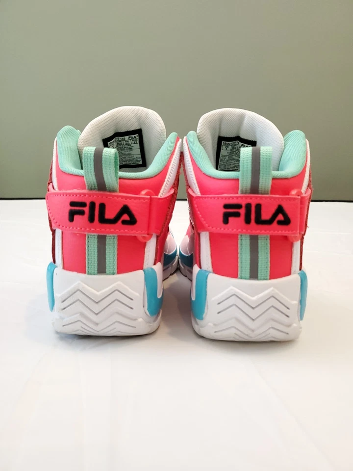 Zapatillas Medianas Fila Grant Hill 2 Baloncesto Rosa y Blanco Para Mujer Estilo Años 90 Talla 5 Foto 4 de 4