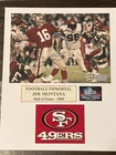 Joe Montana Autographed signed 5x7 Photo In a 8x10 Matt with COA. HOF