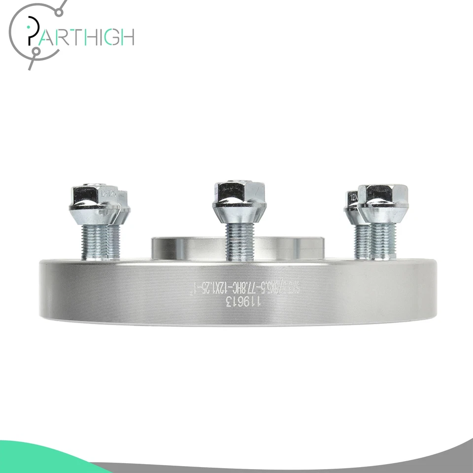 Espaciadores de rueda centrados en el cubo (2) 1" de grosor 12x1,25 para Nissan Titan 2004-2024 6x5,5 Foto 4 de 4