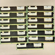 Lot of 13 Micron HP 8GB PC3-10600R DDR3-1333 ECC Registered RAM MT36JSZF1G72PZ