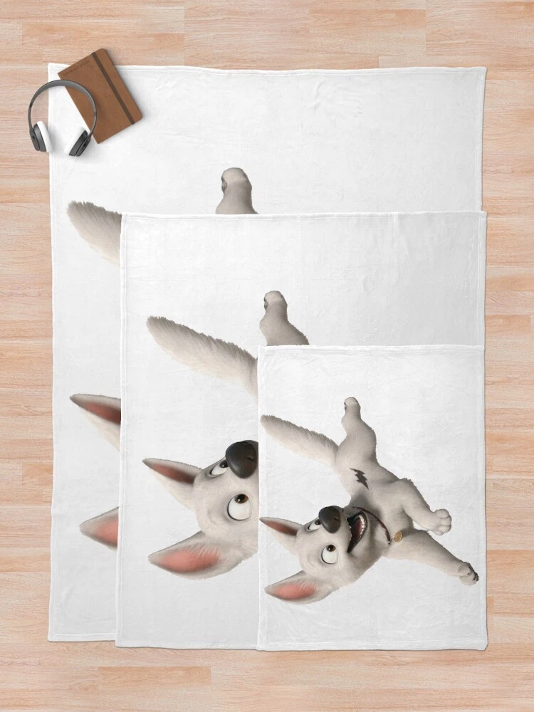 Disney Bolt Cute Dog Running Cozy Fleece Blanket