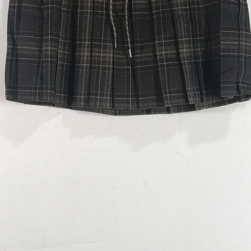 Oak And Fort Pleated Mini Skirt, Women's Size M - Brown Plaid - Image 3 of 4
