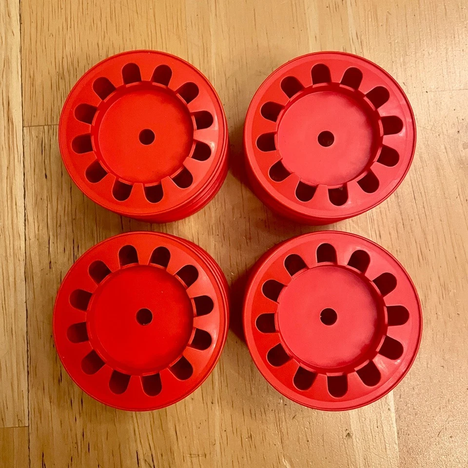 Tamiya Avante NEW Wheel Set Bright Red Repro - Rare Vintage RC - Image 2 of 4