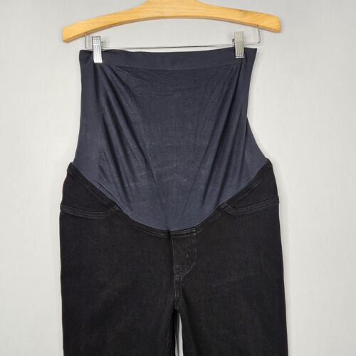 Spanx Mama Maternity Black Skinny Ankle Jean Stretch Denim Size XL - Picture 3 of 15