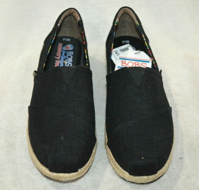 Skechers BOBS High Jinx Women's Espadrille Wedge Slip-On Shoes | Womens espadrilles wedges 