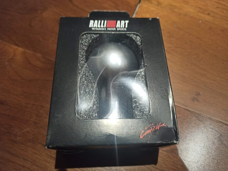 Perilla de cambio de aluminio RALLIART para MITSUBISHI LANCER EVO MIRAGE G4 OUTLANDER Foto 2 de 4