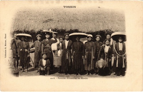Carte Postale Ancienne Vietnam – Jeunes Gens Annamites – Original Indochine (a64669)