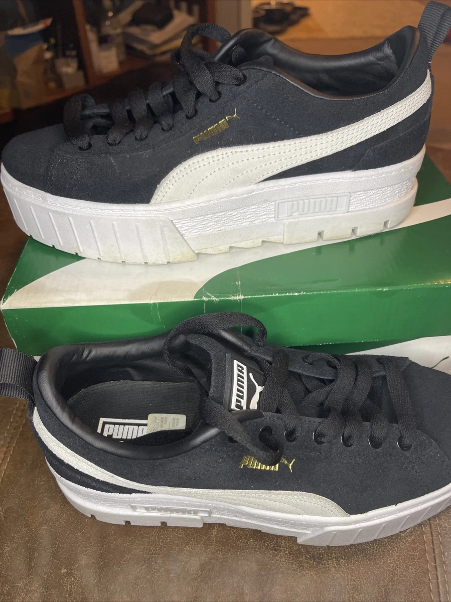 Puma platform top noir et blanche