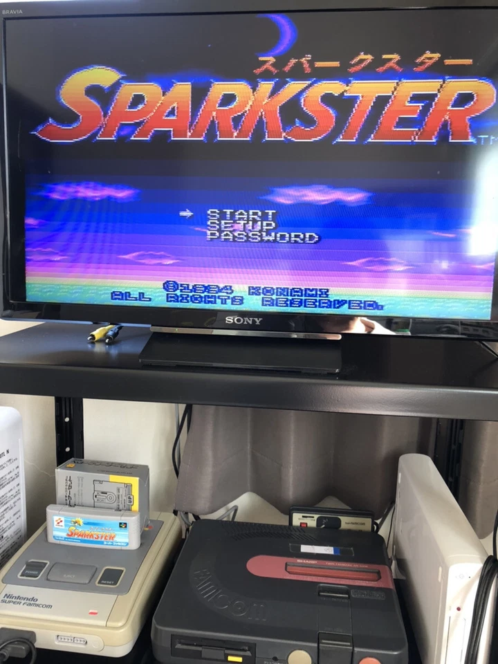 Sparkster Nintendo Super Famicom Konami 1994 SHVC-ASSJ-JPN Japanese Version - Image 3 of 4