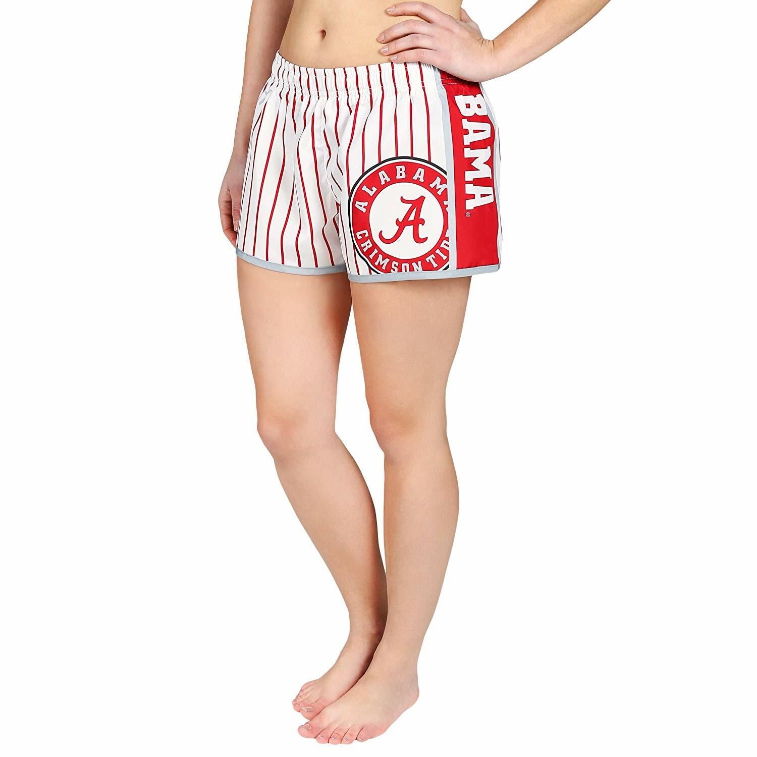 Женские шорты в тонкую полоску Alabama Crimson Tide из коллекции Forever Collectibles NCAA