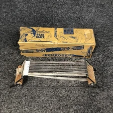 Vintage Walco Indian Bead Loom For Fobs, Belts, Bags + Made Of Wood & Metal USA