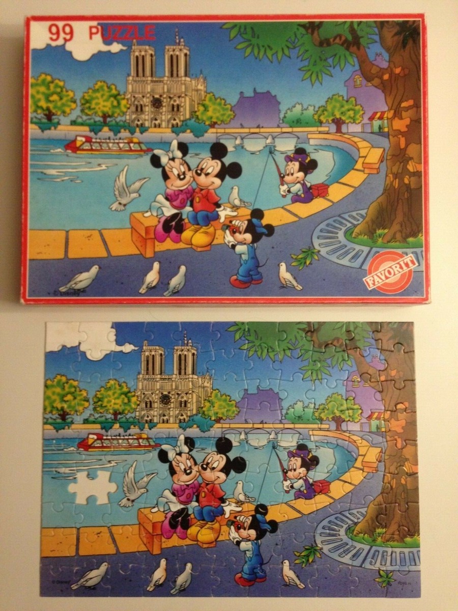 PUZZLE VINTAGE WALT DISNEY - FAVORIT - MICKEY ET MINNIE | eBay