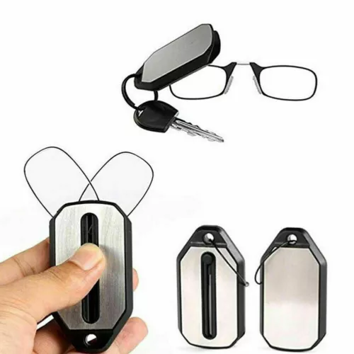 Mini Tragbare Unisex Faltbare Clip Nase Lesebrille mit Schlüsselanhänger2.0 2.5 - Bild 4 von 13