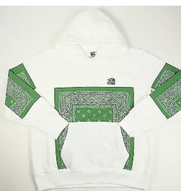 SUPREME The North Face 22SS Bandana Hoodie WHITE L for sale online