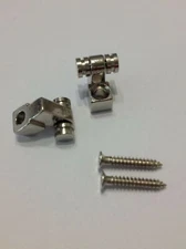 2 Pack Roller String Tree Retainers for Guitar Chrome with Screws