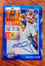 ☀️DEANDRE AYTON 2018 Contenders Optic Rookie Ticket RC Auto Blue Prizm LAKERS 🏀