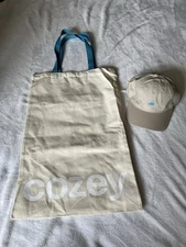 COZEY Long Tote Bag 24" x 15.5" & Cap One Size