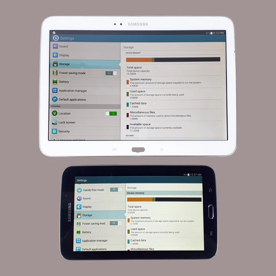 Samsung GT-P5210 16GB White & SM-T210R 8GB Black Tablets Wi-Fi Only E6467 - Image 4 of 4