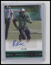 2021 Leaf Ultimate Draft #GLR-BK1 Brenden Knox Autographs Emerald Spectrum #/25