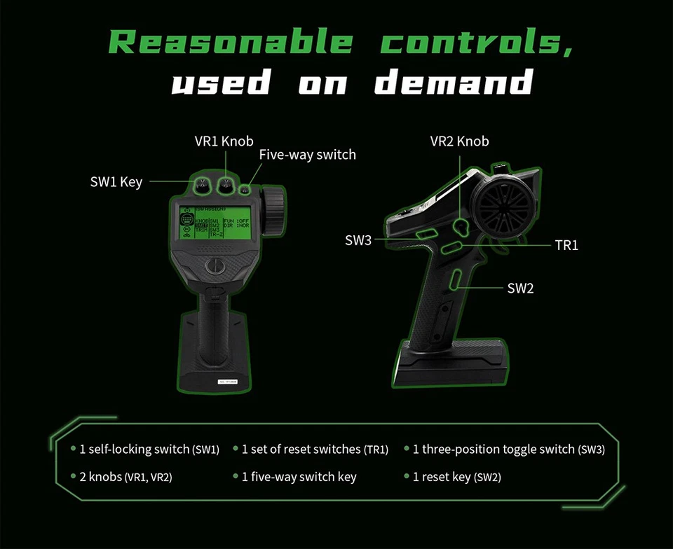 Flysky G7P RC Transmitter Receiver R7P FS-R7P 7CH 2.4Ghz Remote Controller - Image 4 of 4