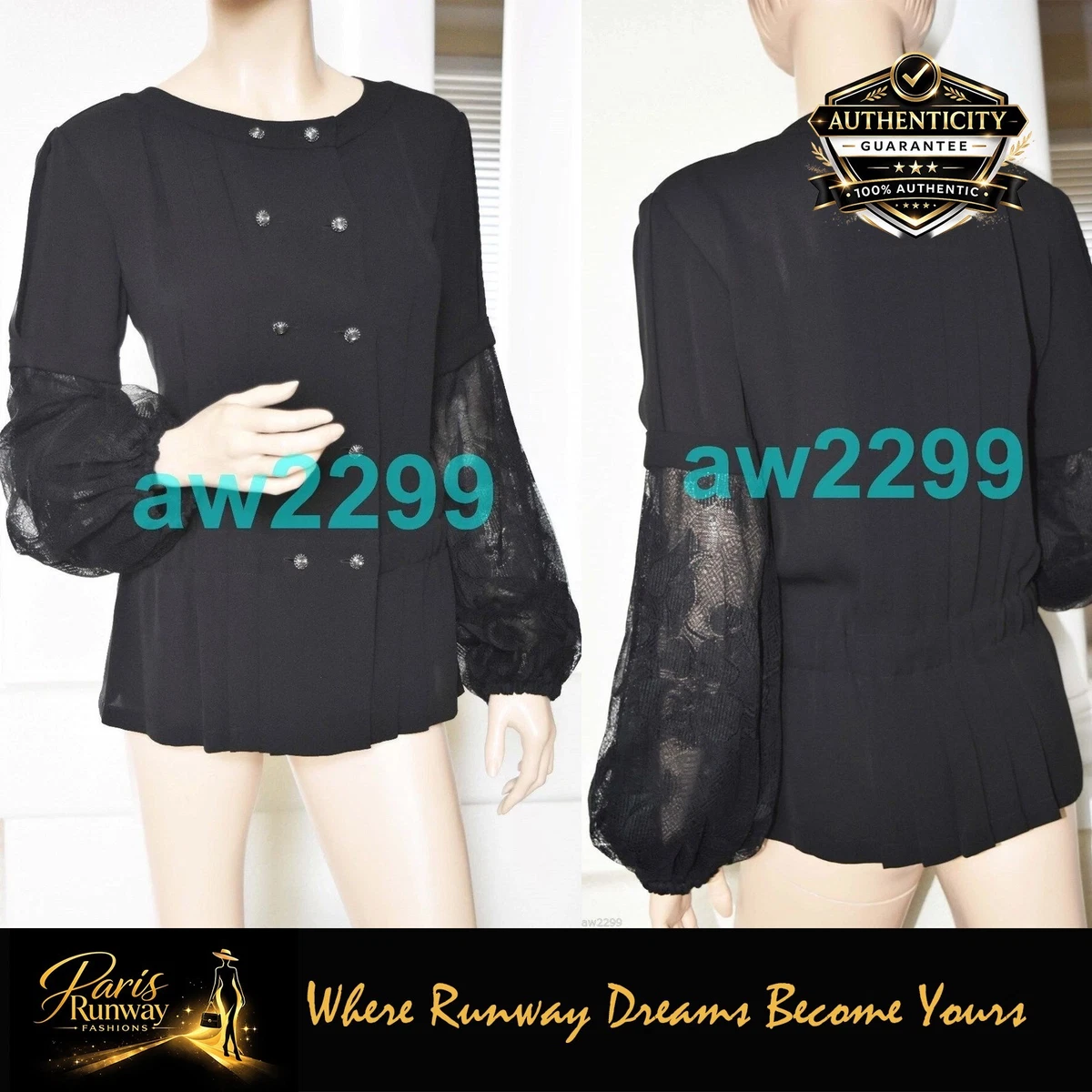 CHANEL Black Silk Tops for Women for sale | eBay