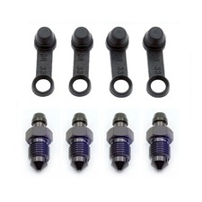 For BMW 1 Series F40 4x Front Caliper Bleed Screws BLACK TITANIUM (For Brembo)