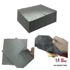 30PCS Universal Light Duty Absorbent Pads 13"x9.8"  Absorbs 30 Gray 13"x9.8"