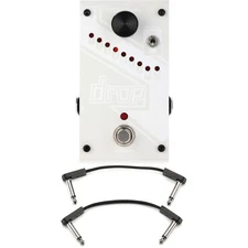 DigiTech Drop Polyphonic Drop-tune Pitch-shift Pedal with EBS Flat Patch Cables