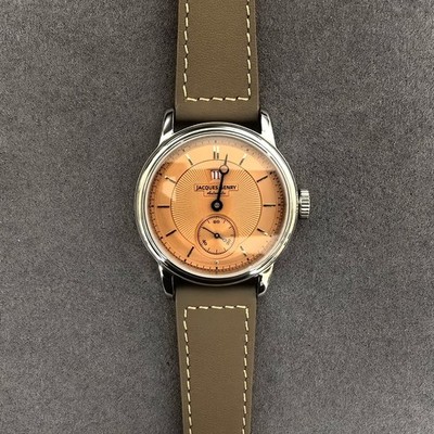 JACQUES GENRY Men Automatic Watch 38mm Jumping Hour Mechanical Wristwatch ST17