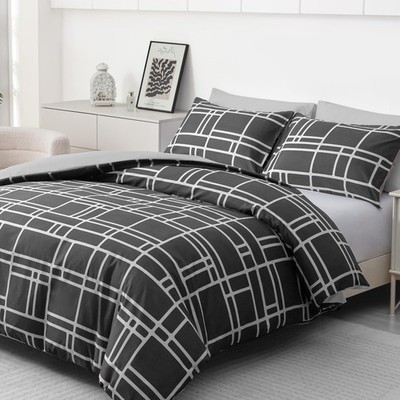 Pamposh King Size Bettwäschesets - Premium gebürstete Mikrofaser Wende Kings